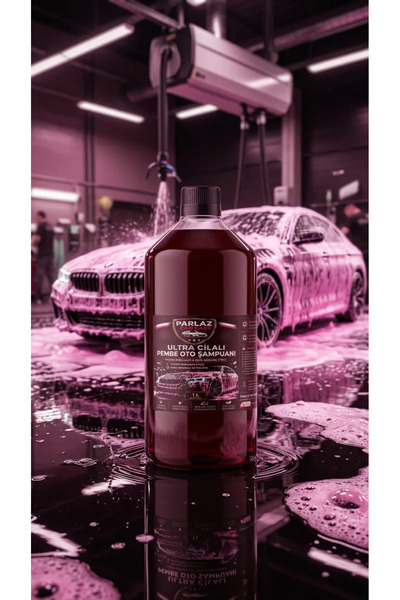 PARLAZ CAR CARE - Pembe Cilalı Oto Şampuanı