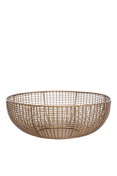 Yargıcı Metal Yuvarlak Sepet(31x11 Cm)