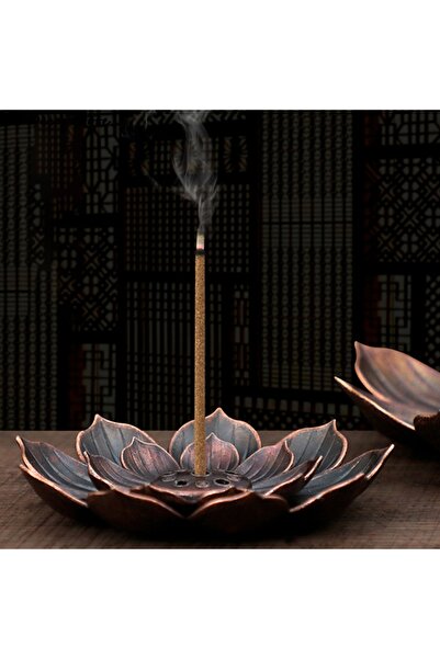 Choice As pic New 1PC Alloy Incense Burner Stick Holder Plate Buddhism Lotus ...