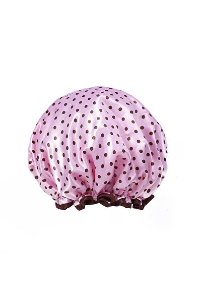 Choice3 Pink 1PC Waterproof Shower Cap Leopard Print Double Layer Elastic Sho...