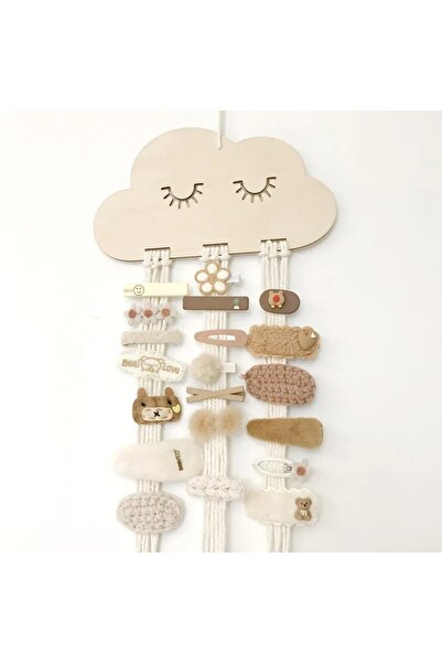 Choice g162 EW Solid Wood Clouds Model Jewelry Hairpin Bow Storage Tool