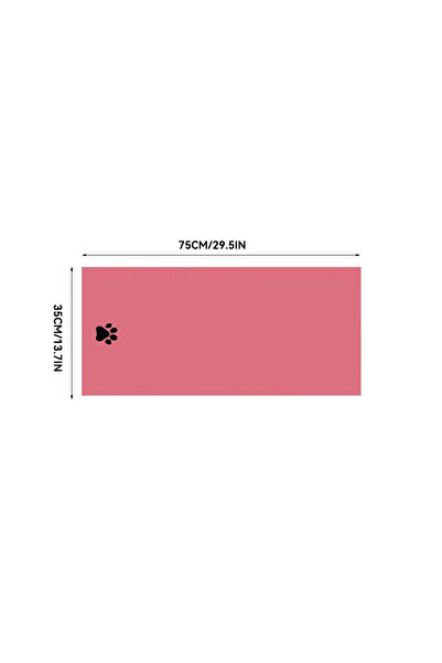 Choice7 PINK 35x75cm 3 Size Options Microfiber Pet Bath Towel Embroidered Sup...