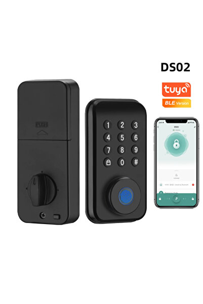 Choice DS02-Tuya CDOK DS02 Tuya Smart Fingerprint Deadbolt Lock with Latch/Do...