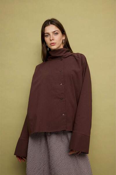 DeFacto Regular Fit Poplin Long Sleeve Tunic H8904Ax26Au