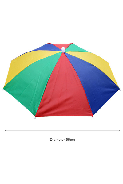 MOJOYCE 55CM Watermelon Portable Rain Umbrella Hat Foldable Outdoor Fishing S...