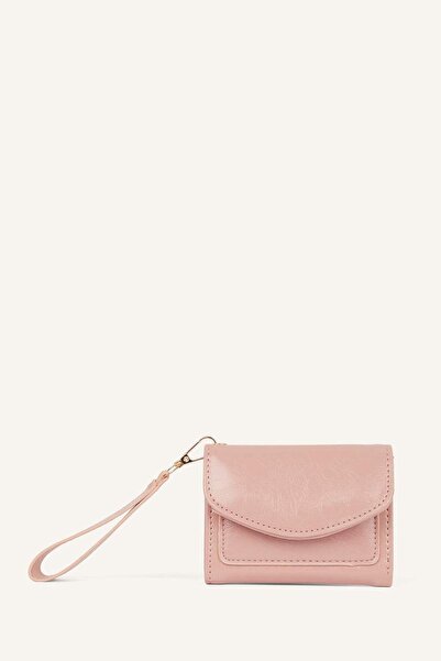 DeFacto Women's Faux Leather Light Pink Wallet I1266Axns