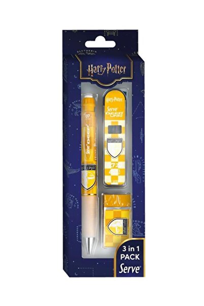 Serve Deep Harry Potter Themed Checkered 3in1 Pencil Set 0.7mm Mechanical Pen...