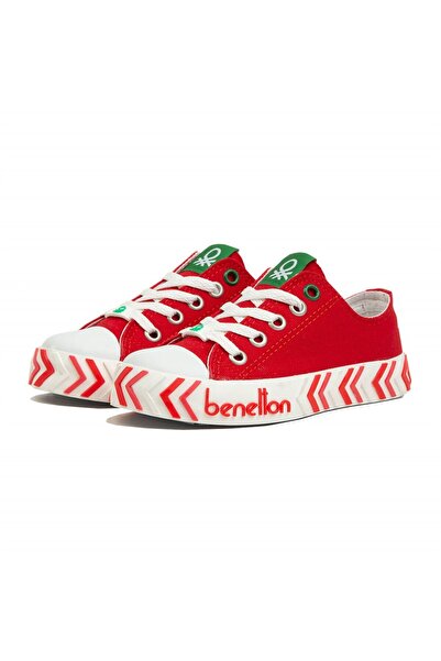 Benetton Ayakkabı Spor Filet Kırmızı