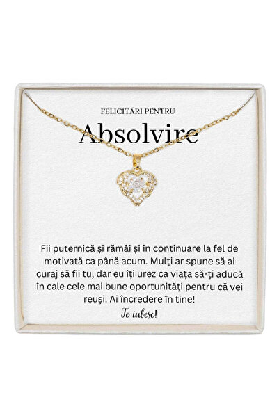 The Jewel Heart Colier True Love cu pandantiv în formă de inimă pentru fiica ...