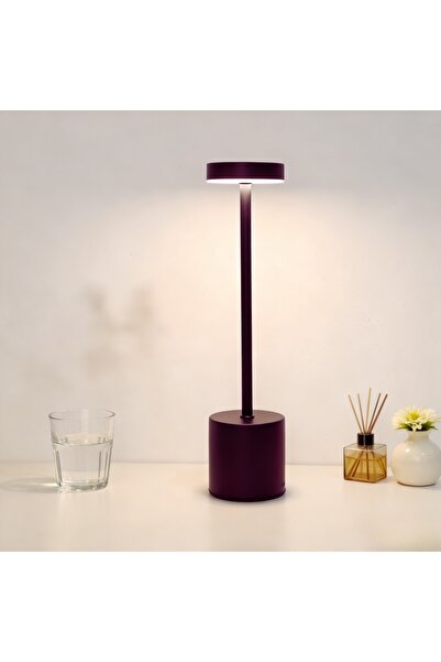 choice2 Warm White black Minimalist LED Rechargeable Touch Desk Lamp with Thr...