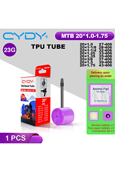Choice 406 65mm CYDY 20x1.0-1.75 1PC 23g CYDY TPU Bike Inner Tube Camera 20' ...