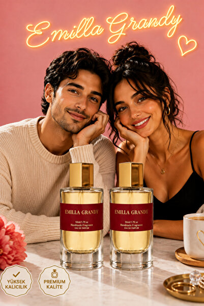 EMILLA GRANDY You & Nuit 50 ml Kadın Erkek Parfüm Seti 2'li Kalıcı EDP | Odun...