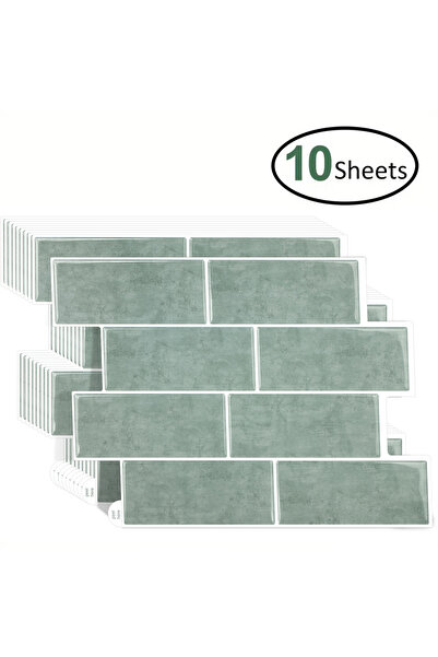 Choice7 10 Sheets T80764 10 Pieces Premium Waterproof Wallpaper 3D Peel and S...