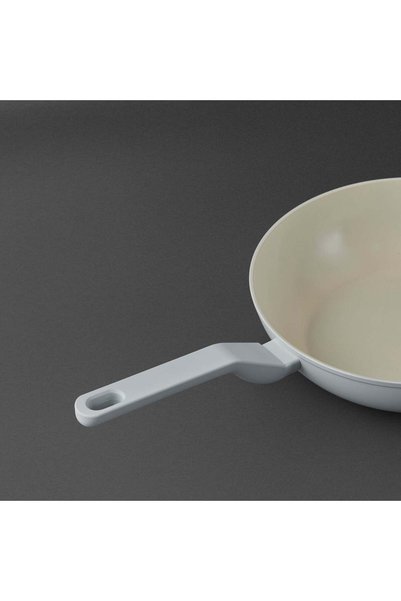 Jumbo Swiss Crystal Light Grey Wok Tava 28 cm