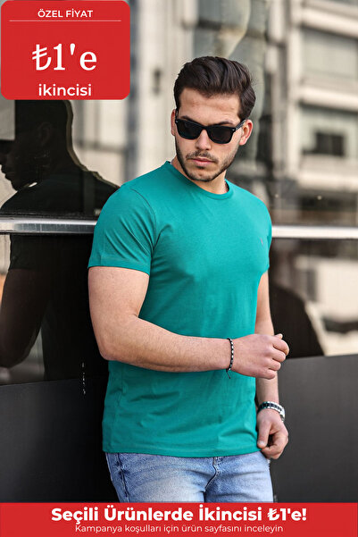 COMBİNE MİCHAİL Tricou pentru bărbați, 100% bumbac, respirabil, cu decolteu r...