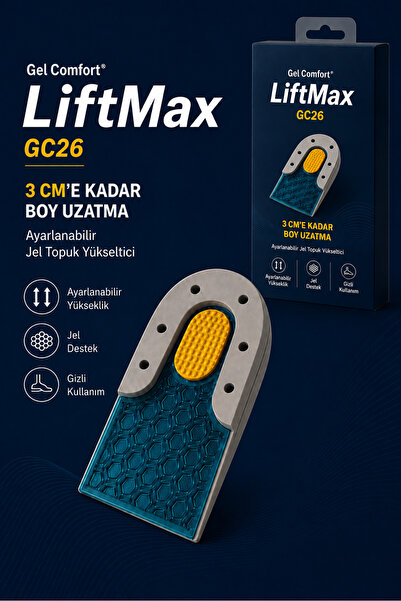 Gel Comfort GC26 3 cm Jel Boy Uzatıcı Yarım Tabanlık | Topuk Destekleyici Ort...