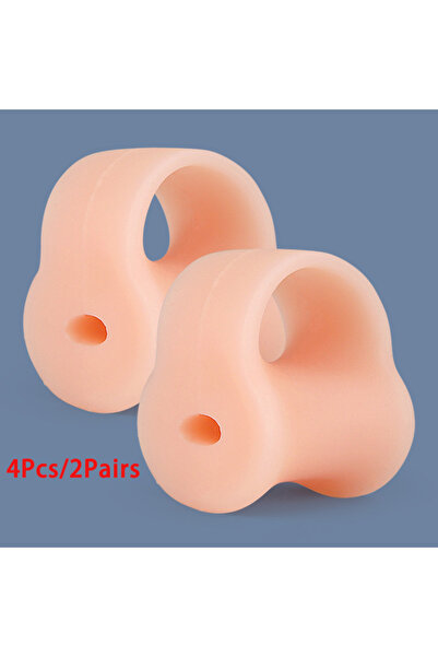 choice2 Beige-4pcs Pexmen 2Pcs Toe Separator Bunion Corrector Gel Toe Spacer ...