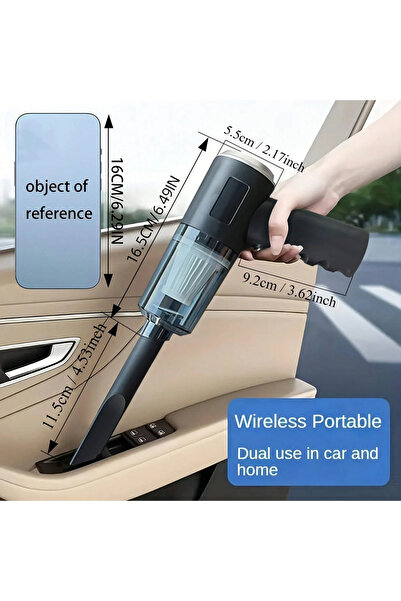 Choice 1pc Wireless Vacuum Cleaner Dual Use for Home and Car 120W High Power ...