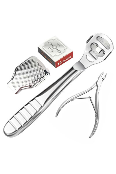 Choice1 Cuticle Scissors Foot Callus Shaver Heel Hard Skin Remover Hand Feet ...