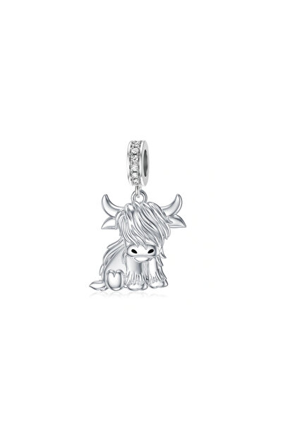 Choice8 B6094 2026 925 Silver New Cattle Series Calf Bull Cow Pendant Bead Fi...
