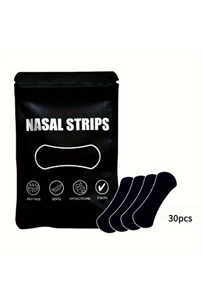 Choice 30pcs black 30pcs Black Anti-Snoring Nose Strips, Right Way Stop Snori...