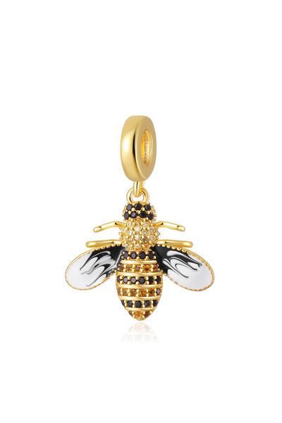 Choice12 B5711 2026 925 Silver New Bee series honeycomb flower honey Pendant ...