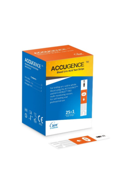Choice3 Uric acid 25 ACCUGENCE Blood Ketone ,Glucose ,Uric acid(GOD OR GDH)Ke...