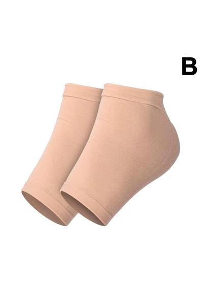 Choice skin color Plantar Fasciitis Heel Socks Anti-Crack Elastic Cloth For A...
