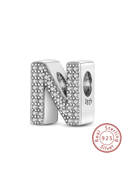 Choice14 KTC165-N Charms Fit Original Bracelet A-Z Alphabet Charms Beads 925 ...