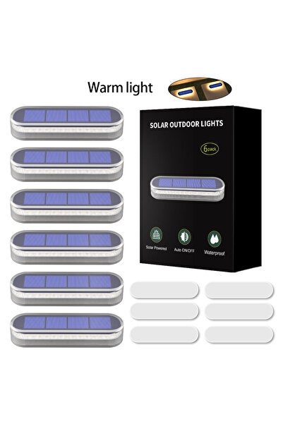 Choice1 0-5W 6 Pack 5 Years Lifespan Solar LED Step Lights Waterproof IP68 Ou...