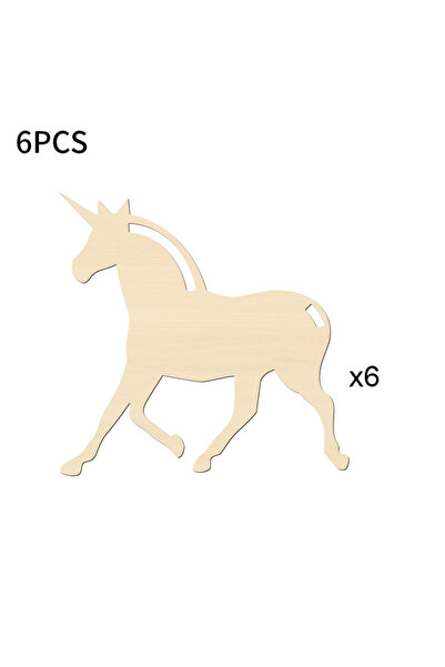 Choice Unicorn Macrame-6Pcs 6Pcs DIY Party Favors Wooden Unicorn Macrame Craf...