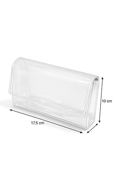 NAZART Kadın Kırışık Cilt Gümüş Abiye Clutch Zincir Askılı El ve Omuz Düğün Nişan Gece Çantası