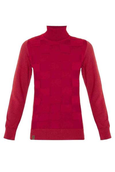 Cipo&Baxx Bp101 Turtleneck Red Children's Sweater