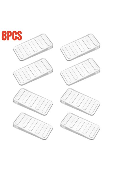 Choice 8pcs 8pcs Transparent Plastic Wedge Shims Adjustable Furniture Leveler...