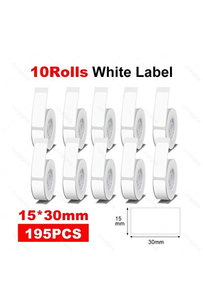 Choice1 10Rolls White B Thermal Label Paper Pricetag Name Waterproof Tear Res...
