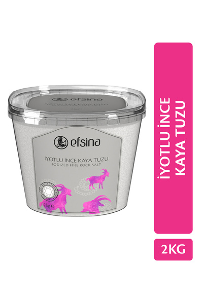 Efsina 2 Kg Iyotlu Ince Kaya Tuzu