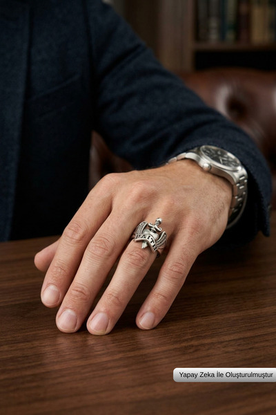 Begondio Faith Sword Special Design Masculine Adjustable Men's Ring