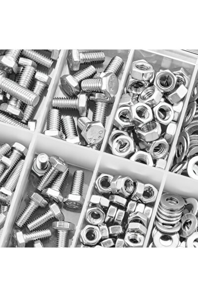 Choice 240pcs Stainless Steel Hex Head Nuts and Bolts Assortment Kit M4 M5 Si...