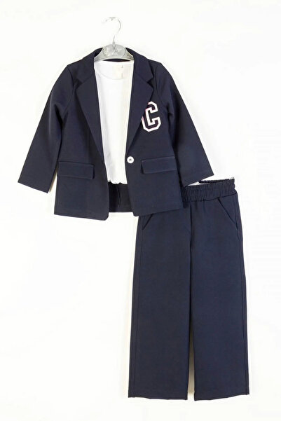 HAUSEkids 4-9 Yaş Premium Cormany Classic Kız Çocuk Takım-Lacivert