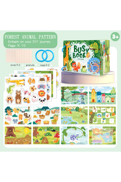 Choice1 DATGO-2 Montessori Quiet Book for Kids - Puzzle Word Recognition Earl...