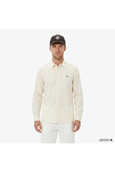Lacoste Erkek Regular Fit Bej Gömlek