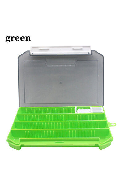 Choice green Six color single-layer inserted bait box, large four grid lure s...