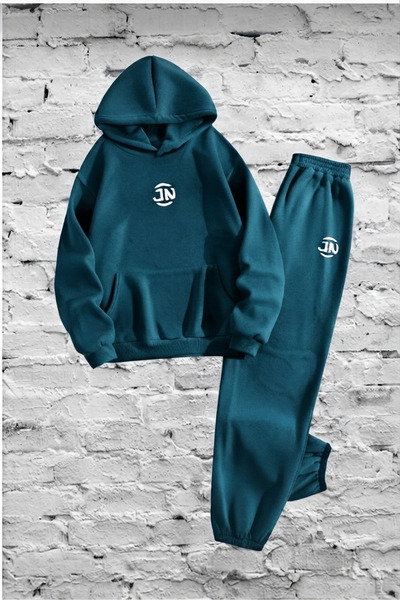 Jack & Noah Women's 3-Yarn Hooded Sweatshirt 2-Piece Set