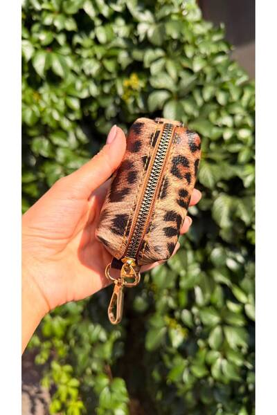ATÖLYE ZÜMRA Vegan Leather Mini Organizer Bag with Charms – Multi-Purpose Org...
