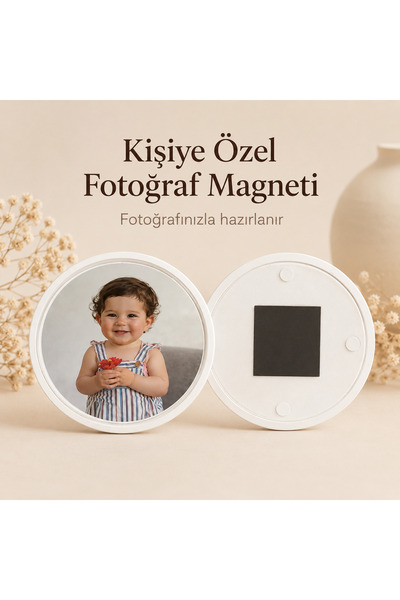 Sultan magnet hediyelik Kişiye Özel Doğum Günü Magneti – Fotoğraflı Premium B...