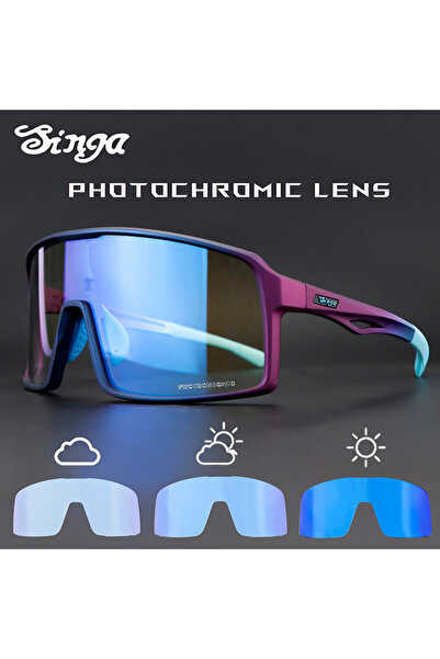 choice2 With BOX 06 Photochromic Cycling Glasses Singa Cycling Sunglasses UV4...