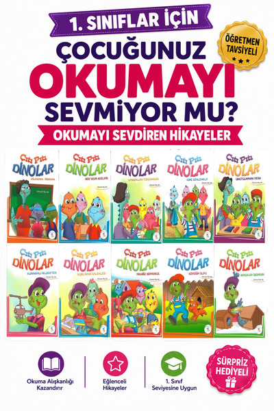 5 Renk Yayınları 1 .Sınıf Okumayı Sevdiren 10 lu Hikaye Seti - 6 (16 sayfa)