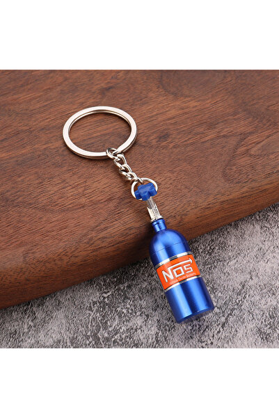 Choice1 blue Modified Car Nos Nitrogen Cylinder Keychain