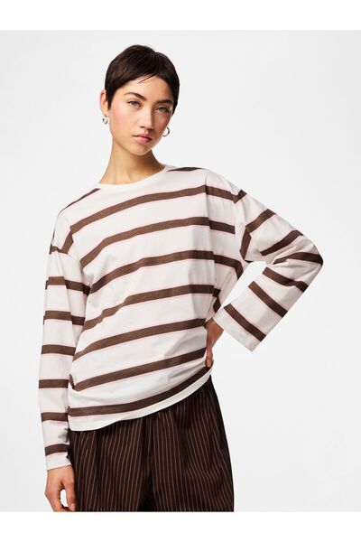 PIECES Tricou cu mânecă lungă PCMILA LOOSE FIT