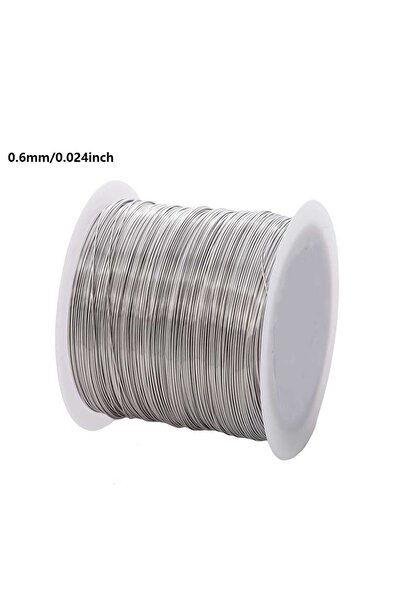 Choice5 0.6mm 50m 1 Roll Stainless Steel Beading Wire, 0.1-1mm Durable Non-El...